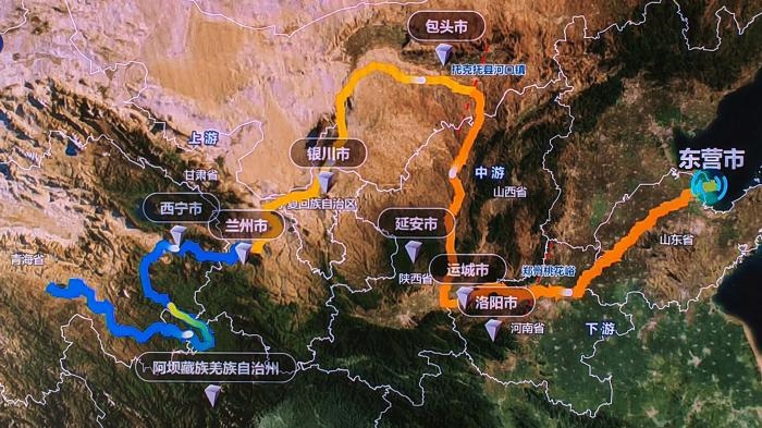 △黃河發(fā)源于青藏高原，呈“幾”字形流經青海、四川、甘肅、寧夏、內蒙古、山西、陜西、河南、山東9省區(qū)，全長5464公里。(資料圖)