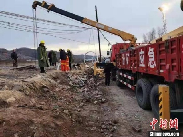 救援現(xiàn)場(chǎng)。 現(xiàn)場(chǎng)工作人員 供圖