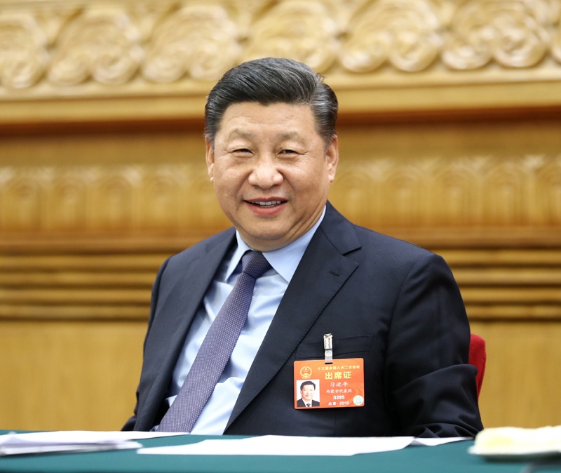 2019年3月10日，習近平總書記參加十三屆全國人大二次會議福建代表團的審議。