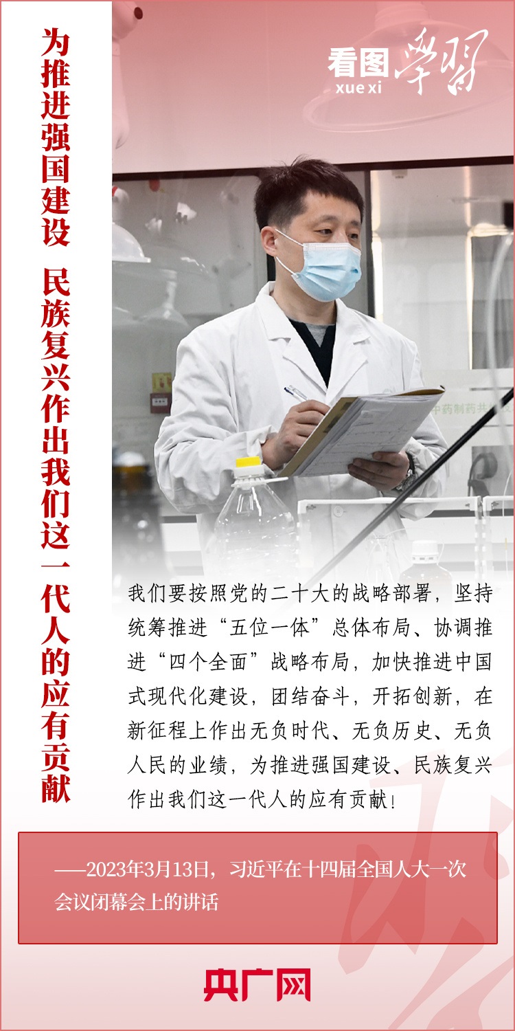 看圖學習丨為推進強國建設(shè)、民族復興作出我們這一代人的應(yīng)有貢獻