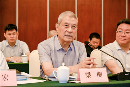 中國林業(yè)生態(tài)作家協(xié)會名譽主席梁衡發(fā)言。主辦方供圖