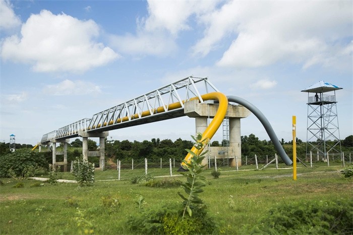 中緬油氣管道跨越河段。中油國(guó)際管道公司供圖
