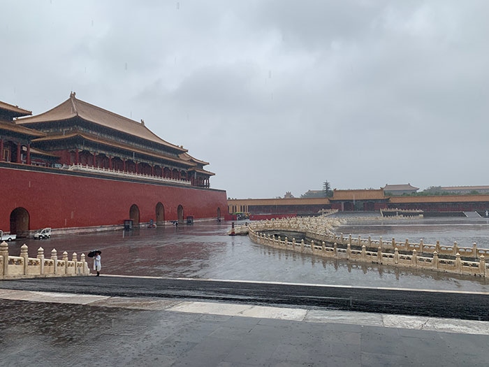 雨中故宮。人民網(wǎng)記者劉微 攝