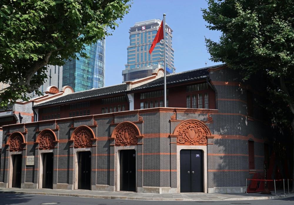 2023年6月9日拍攝的中共一大會址外景。新華社記者 劉穎 攝