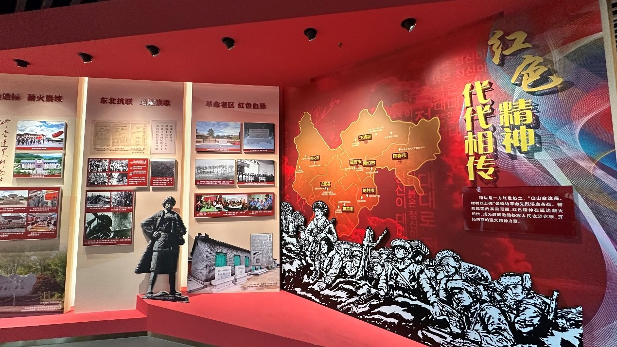 《千秋正氣-朝鮮族革命斗爭史陳列》展廳。人民網(wǎng)記者 金洪花攝