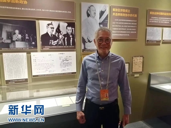 印尼廣東社團(tuán)聯(lián)合總會(huì)總主席張錦泉。新華網(wǎng)記者 侯強(qiáng) 攝