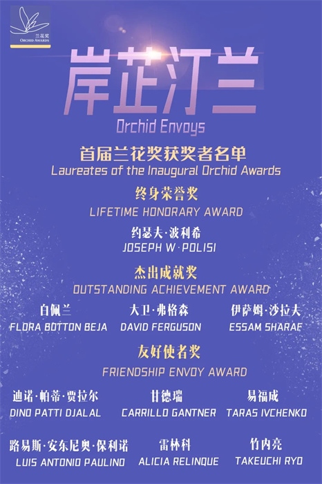 首屆蘭花獎獲獎?wù)呙麊巍?巴西圣保羅州立大學孔子學院供圖。（來源：人民畫報）