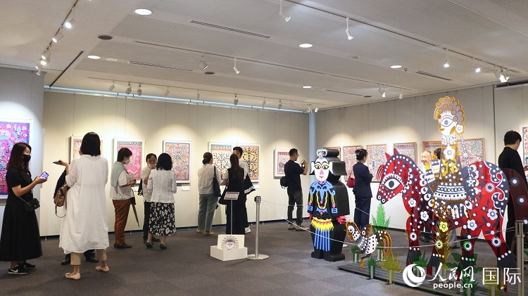 到場(chǎng)民眾觀看展覽。人民網(wǎng) 許可攝