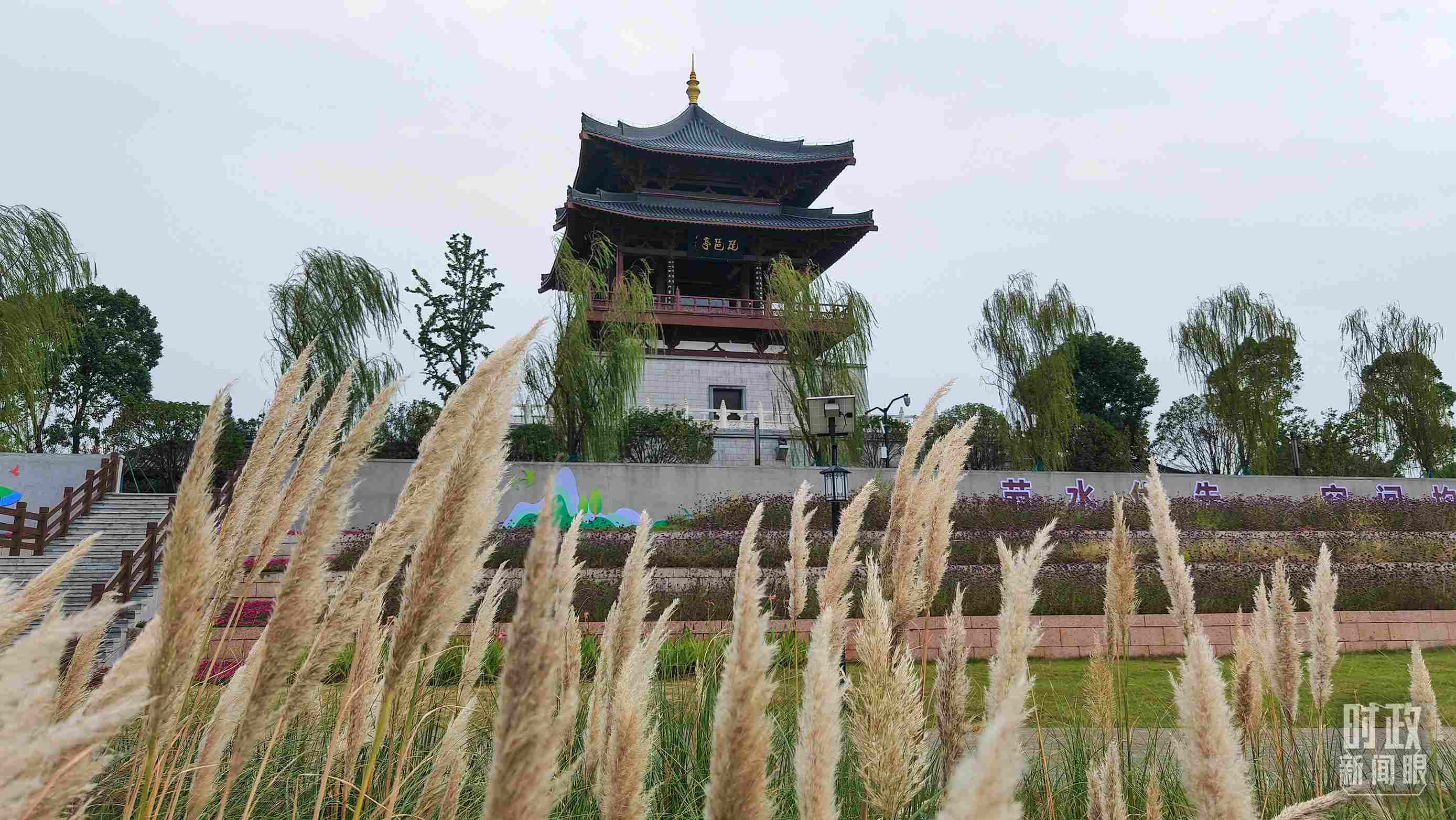 △長(zhǎng)江國(guó)家文化公園九江城區(qū)段。（總臺(tái)央視記者程鋮拍攝）