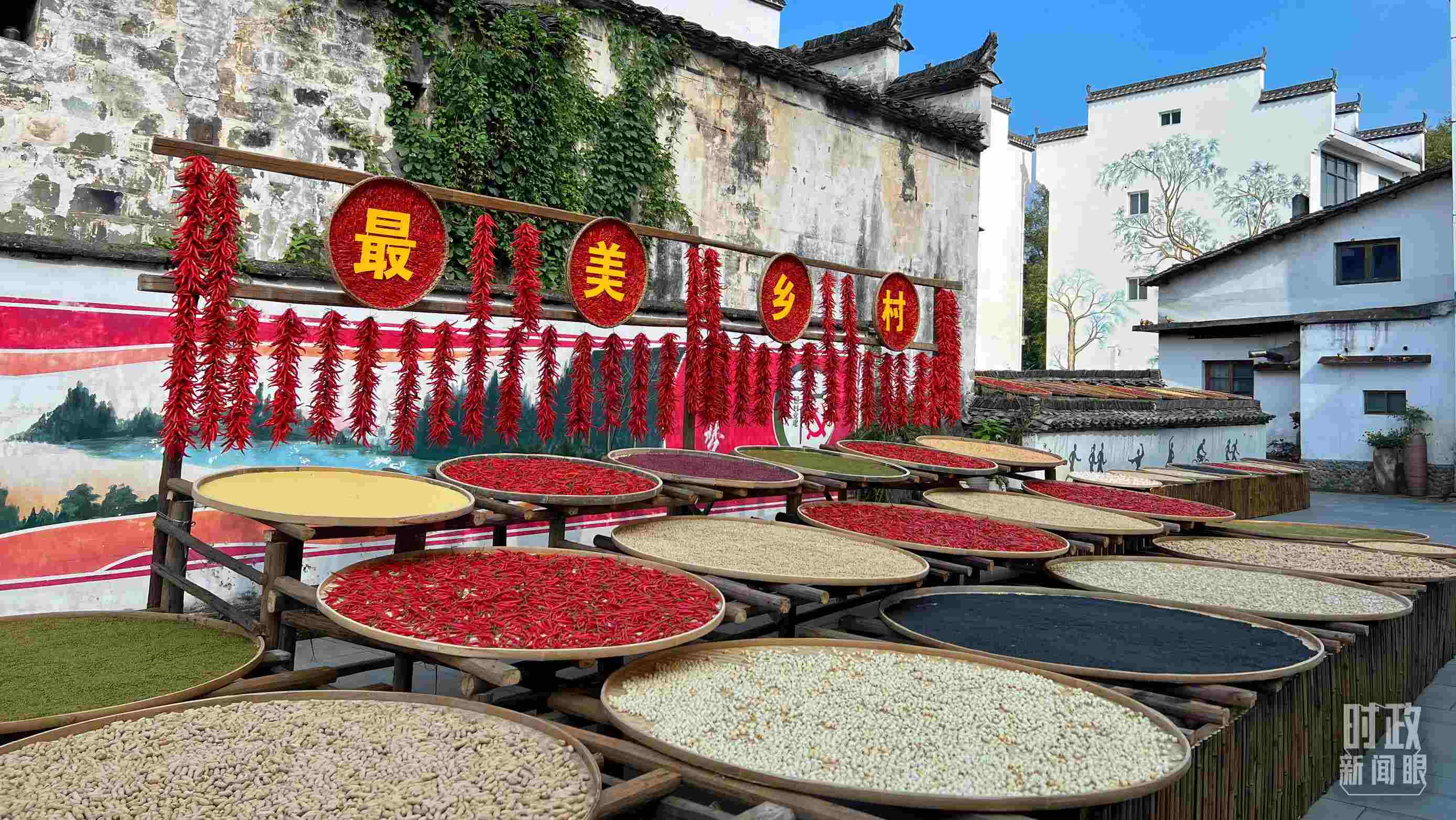 △婺源縣秋口鎮(zhèn)王村石門自然村。（總臺(tái)央視記者程鋮拍攝）