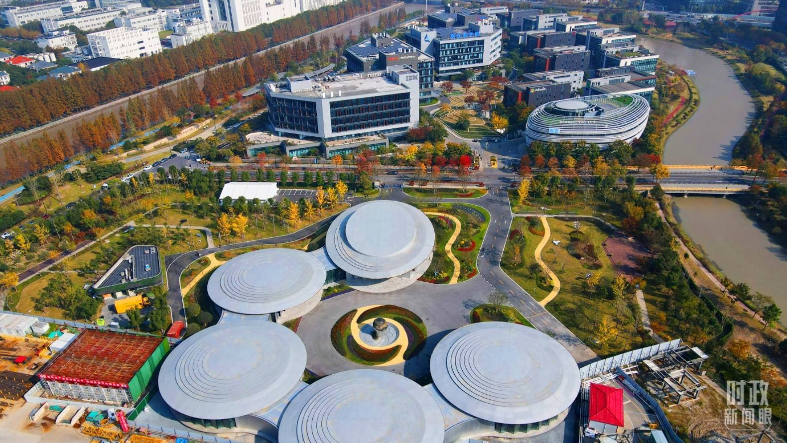 △張江科學(xué)城未來公園。（總臺央視記者范凱拍攝）
