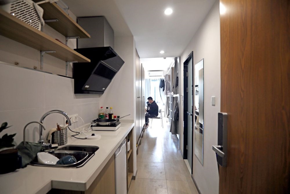 閔行區(qū)新時(shí)代城市建設(shè)者管理者之家內(nèi)部設(shè)施一應(yīng)俱全。
