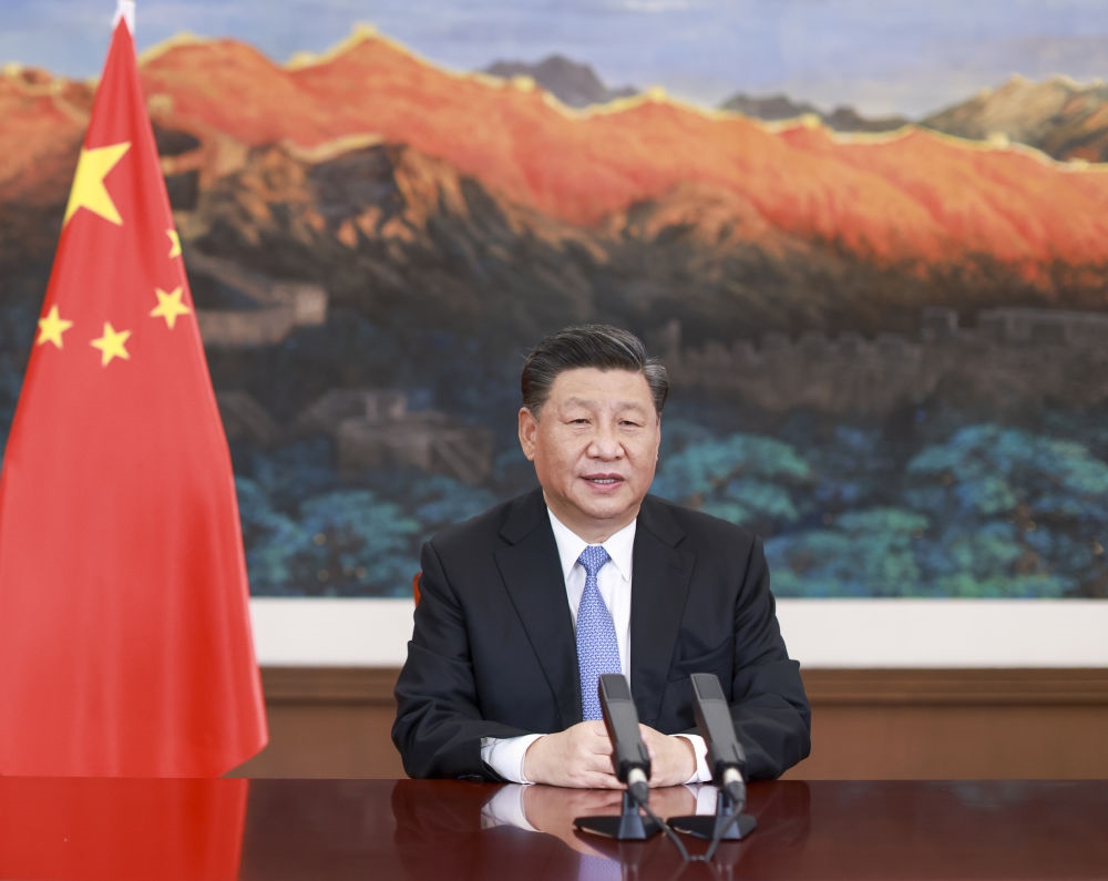2020年11月27日，習(xí)近平在第十七屆中國(guó)－東盟博覽會(huì)和中國(guó)－東盟商務(wù)與投資峰會(huì)開(kāi)幕式上致辭。
