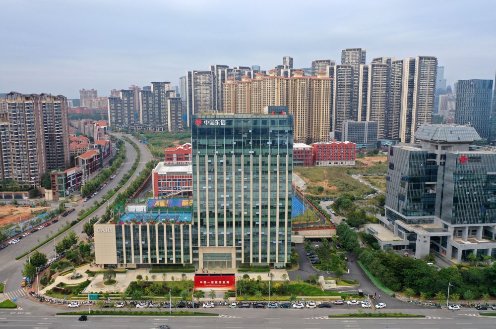 中國(guó)—東盟信息港（無(wú)人機(jī)照片）。