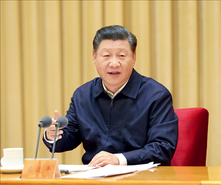 2020年11月16日至17日，中央全面依法治國工作會議在北京召開。中共中央總書記、國家主席、中央軍委主席習(xí)近平出席會議并發(fā)表重要講話。圖/新華社記者 龐興雷 攝