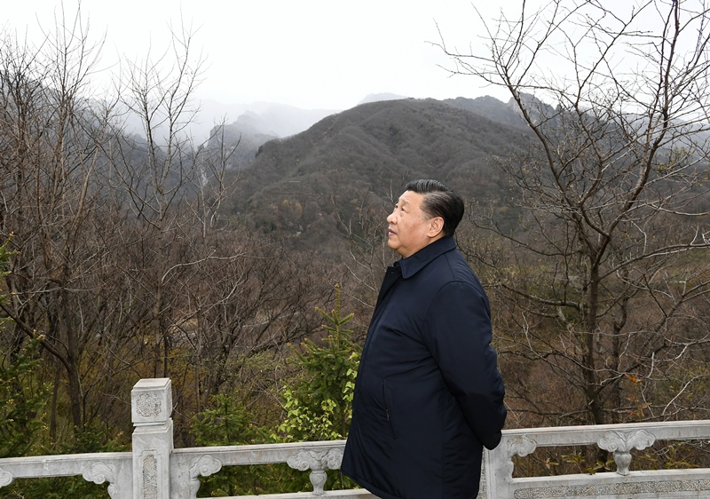 2020年4月20日，習(xí)近平在陜西秦嶺牛背梁國家級自然保護(hù)區(qū)，了解秦嶺生態(tài)保護(hù)工作情況。