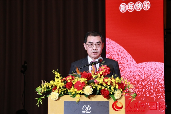 中國駐日本大使吳江浩致辭。人民網(wǎng) 許可攝
