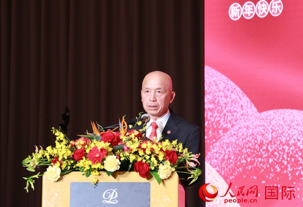 全華聯(lián)理事長賀乃和致辭。人民網(wǎng) 許可攝