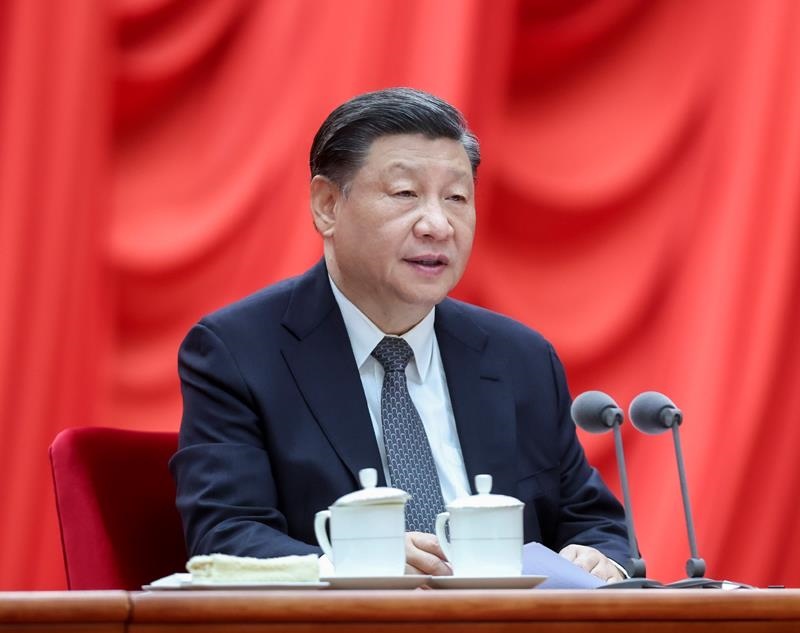 △2023年4月3日，學習貫徹習近平新時代中國特色社會主義思想主題教育工作會議在北京召開。習近平總書記出席會議并發(fā)表重要講話。