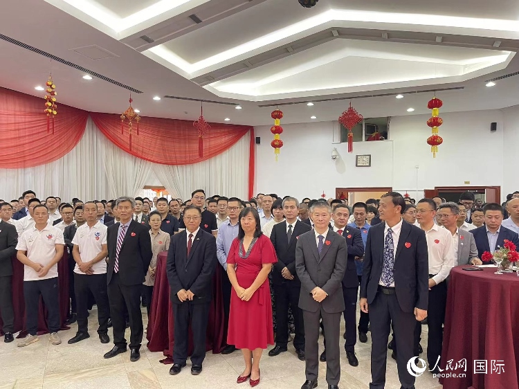 駐尼日利亞使館春節(jié)招待會現(xiàn)場。人民網(wǎng)記者 姜宣攝