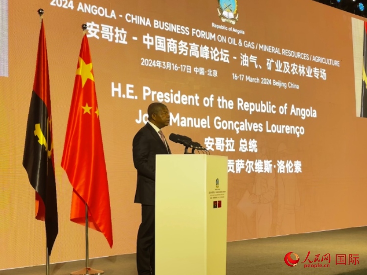 安哥拉總統(tǒng)若昂·曼努埃爾·貢薩爾維斯·洛倫索。人民網(wǎng)記者 張榮攝