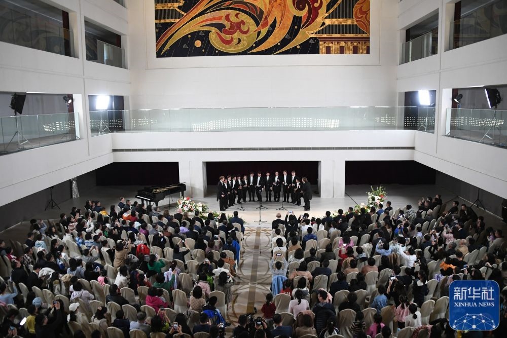 3月21日拍攝的“春暖·金融街韻律專場音樂會”現(xiàn)場。新華社記者 任超 攝