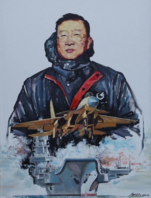 《羅陽(yáng)》油畫。校方供圖