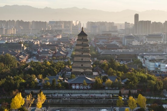 西安大雁塔景色（2023年11月17日攝，無人機(jī)照片）。新華社記者 邵瑞 攝