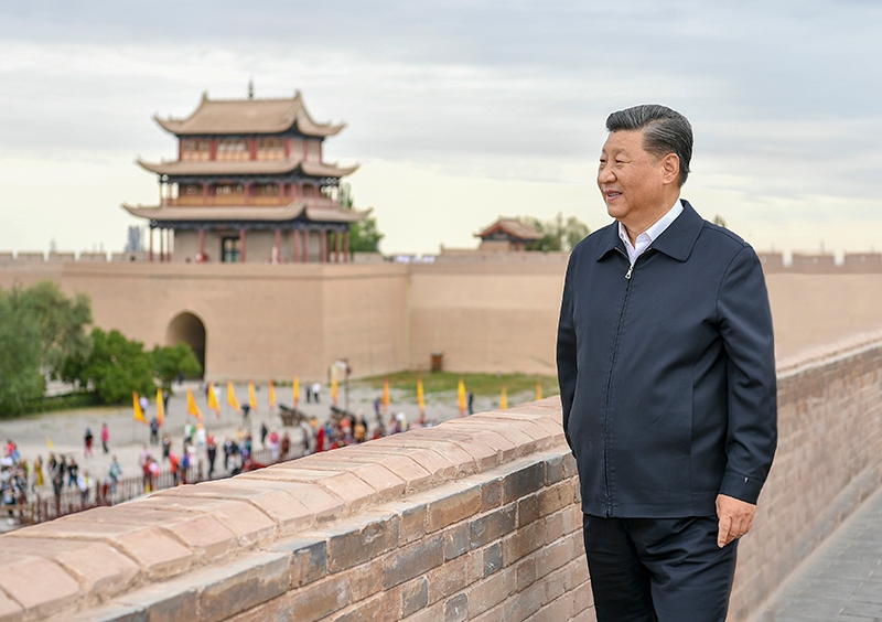 2019年8月20日，習近平總書記來到甘肅嘉峪關關城，登上城樓察看關城整體面貌，聽取河西走廊長城、關隘歷史文化情況介紹。