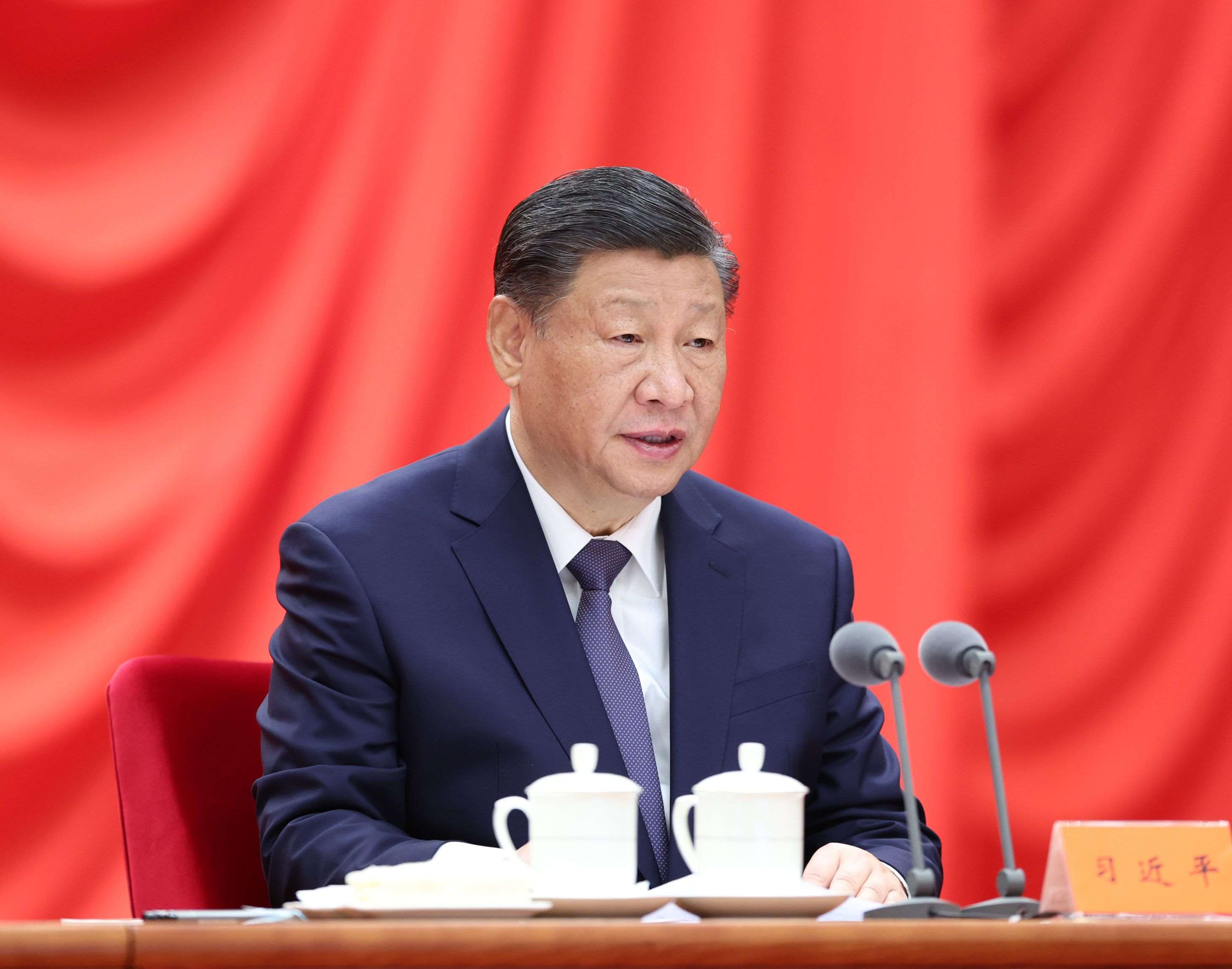 △ 2024年1月8日，習近平總書記在中國共產黨第二十屆中央紀律檢查委員會第三次全體會議上發(fā)表重要講話。