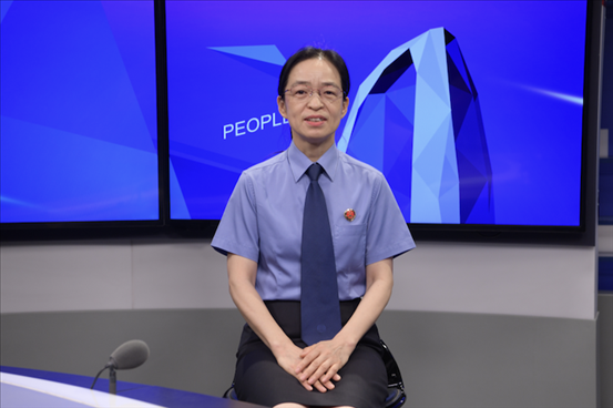 最高人民檢察院行政檢察廳二級高級檢察官張立新。人民網(wǎng)記者 王曉嘯攝