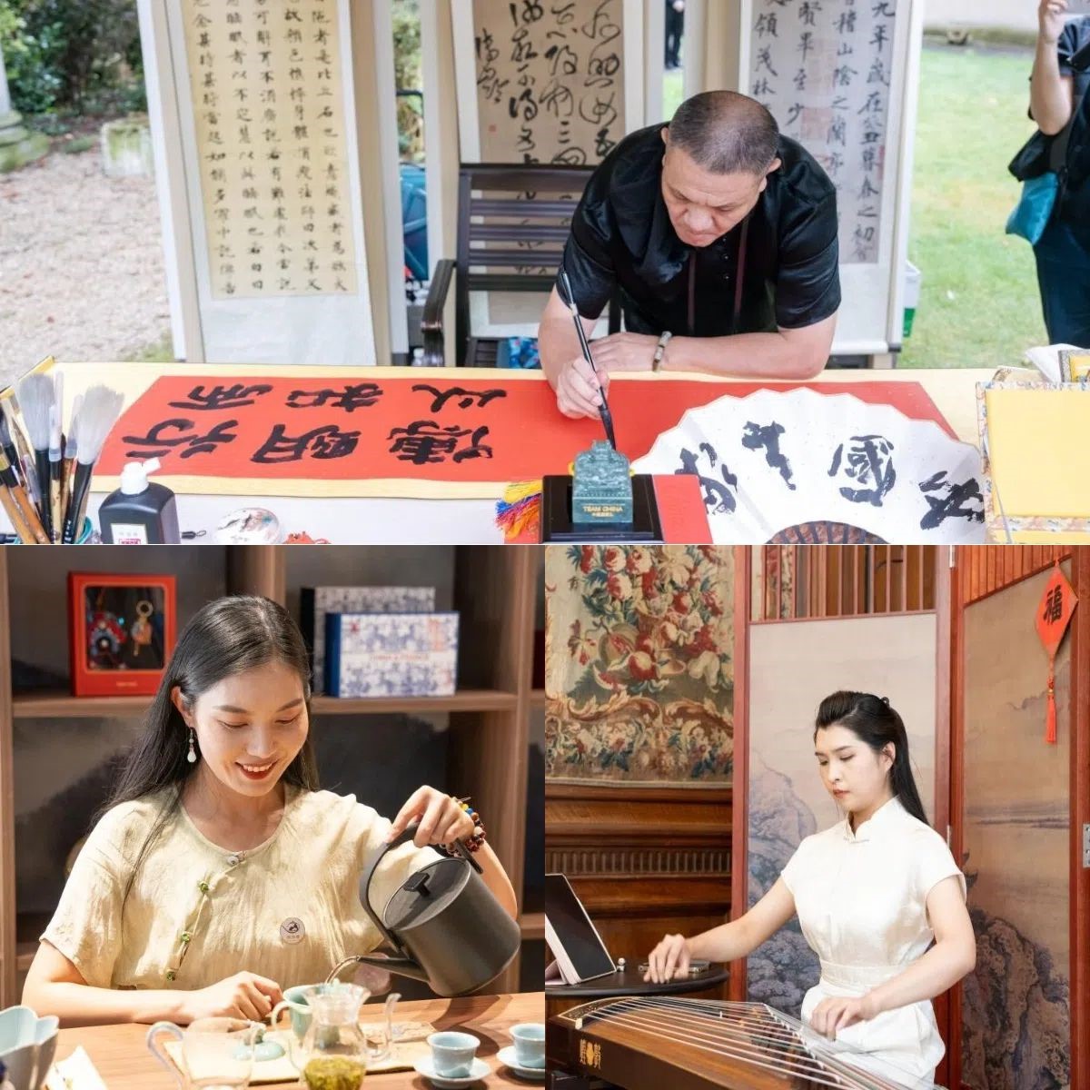 中國非遺與傳統(tǒng)文化展區(qū)引人入勝。 “中國之家”供圖