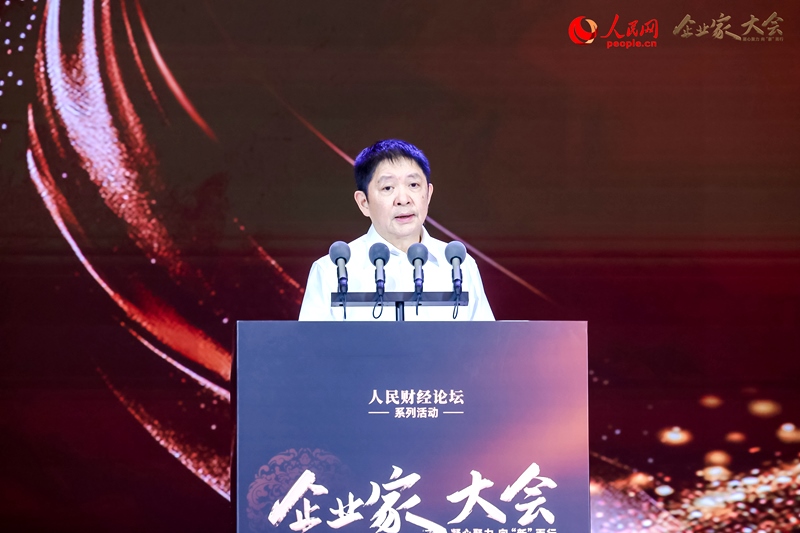 冠達控股集團董事局主席彭建虎。人民網記者 孫博洋攝