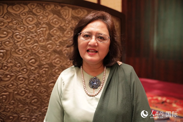 馬來西亞高教部高教司司長阿茲琳達接受人民網(wǎng)采訪。人民網(wǎng) 王婧攝