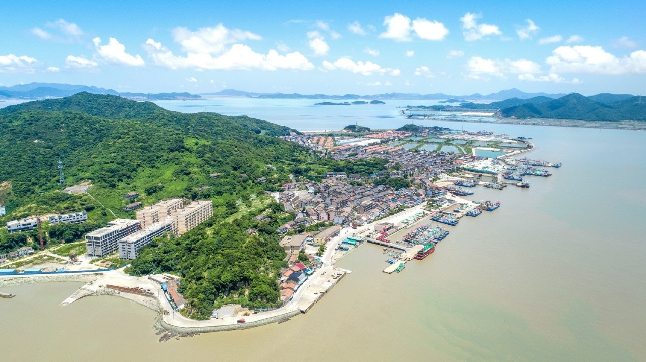 航拍視角看今日螞蟻島。螞蟻島管委會(huì)供圖
