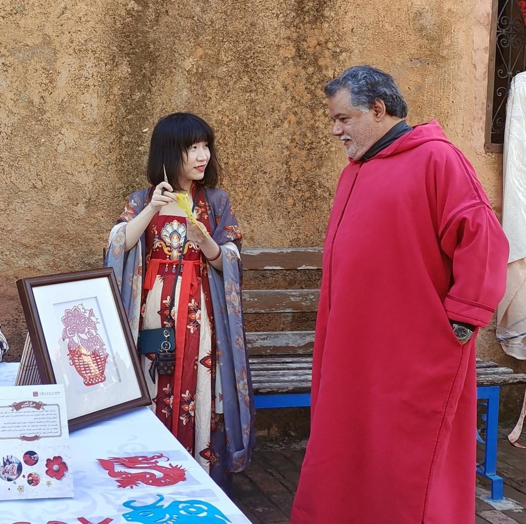 中國文化產(chǎn)品介紹。拉巴特中國文化中心供圖