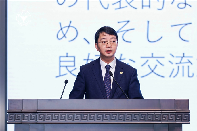 浙江大學(xué)副校長周江洪致辭。浙江大學(xué)供圖