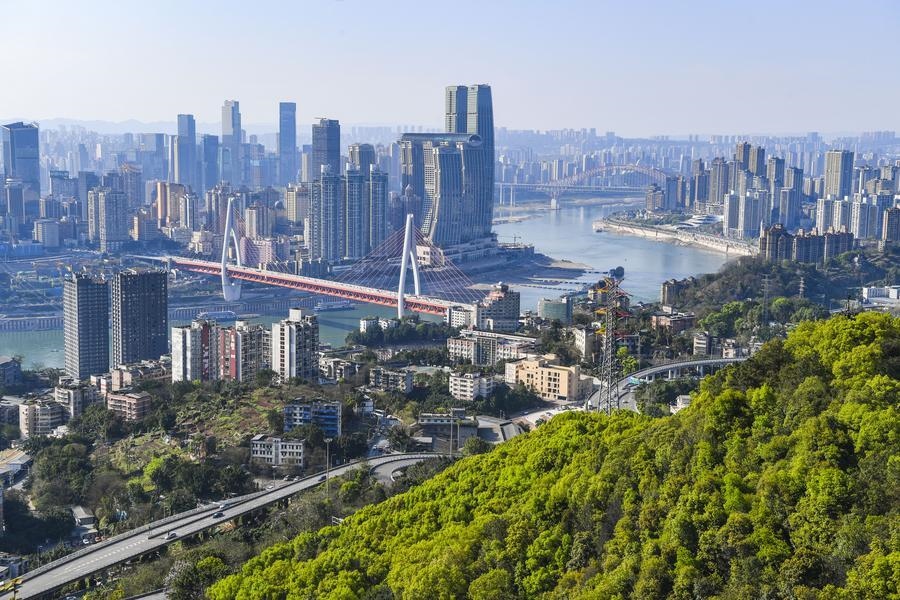 這是2024年3月25日拍攝的重慶城市景象。新華社記者 王全超 攝