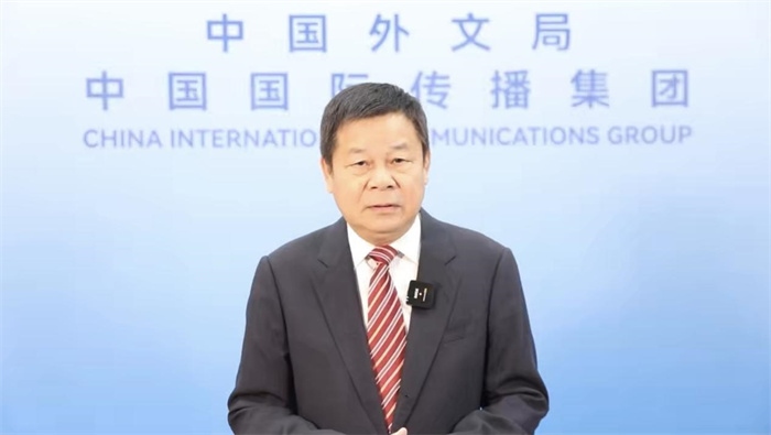杜占元視頻致辭。主辦方供圖