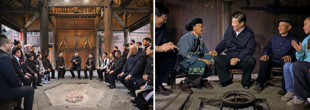 左圖由新華社記者謝環(huán)馳拍攝；右圖由新華社記者蘭紅光拍攝。