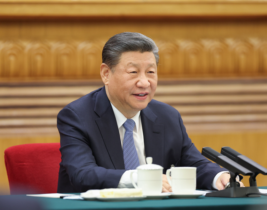 2024年3月5日，習(xí)近平總書記參加他所在的十四屆全國(guó)人大二次會(huì)議江蘇代表團(tuán)審議。