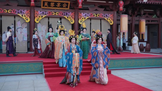 大唐芙蓉園舉辦的漢服展演活動(dòng)。受訪者供圖